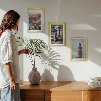 Posterpaket Utsikt över London med bron och Big Ben-vakten