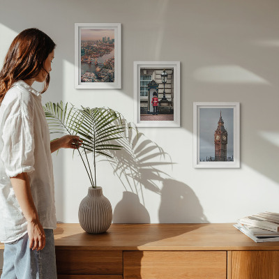 Posterpaket Utsikt över London med bron och Big Ben-vakten