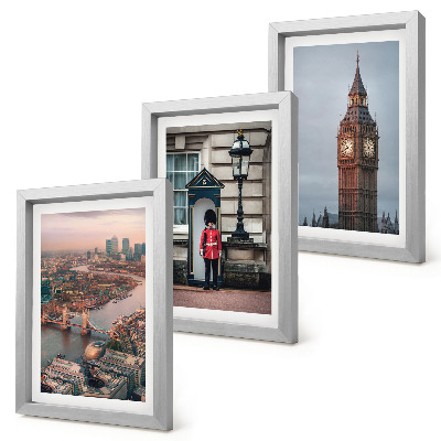 Posterpaket Utsikt över London med bron och Big Ben-vakten