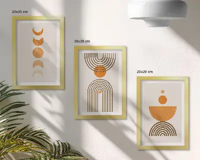 Posterpaket med minimalistisk boho-design