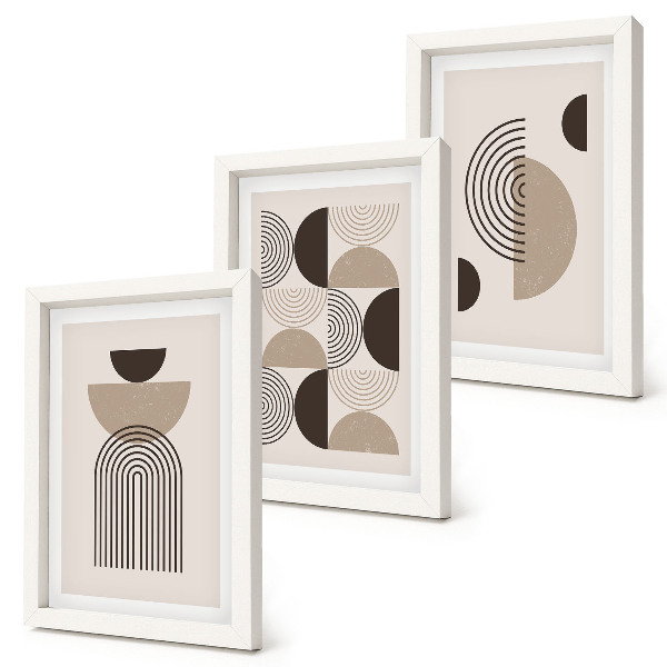 Posterpaket Abstrakta geometriska mönster minimalism