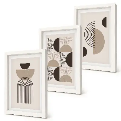 Posterpaket abstrakta geometriska mönster i minimalistisk stil