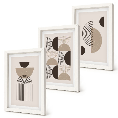 Posterpaket Abstrakta geometriska mönster minimalism
