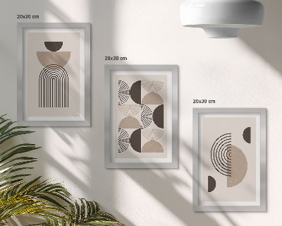 Posterpaket Abstrakta geometriska mönster minimalism