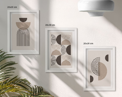 Posterpaket Abstrakta geometriska mönster minimalism