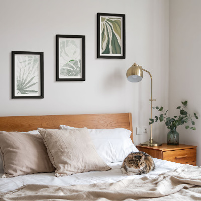 Posterpaket Plantera blad i nyanser av grönt och grått