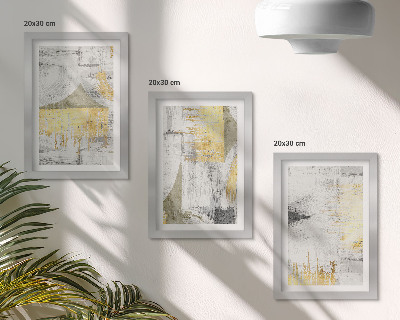 Posterpaket Abstrakta minimalistiska moderiktiga målningsmönster