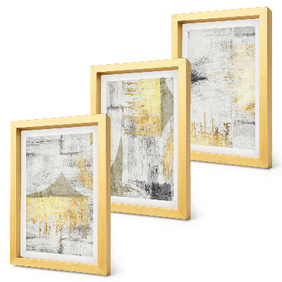 Posterpaket Abstrakta minimalistiska moderiktiga målningsmönster