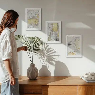 Posterpaket med abstrakta och minimalistiska motiv i modern stil