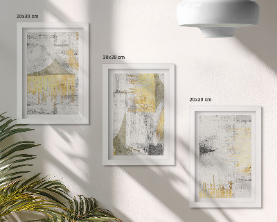 Posterpaket Abstrakta minimalistiska moderiktiga målningsmönster