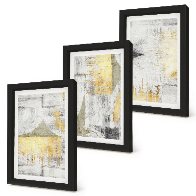 Posterpaket Abstrakta minimalistiska moderiktiga målningsmönster