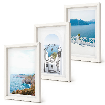 Posterpaket Havsutsikt med grekisk arkitektur