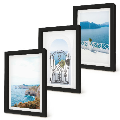 Posterpaket Havsutsikt med grekisk arkitektur
