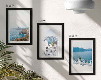 Posterpaket Havsutsikt med grekisk arkitektur