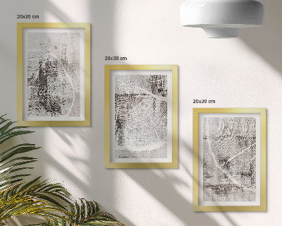 Posterpaket Träådringsmönster i nyanser av grått och vitt