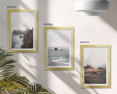 Posterpaket Berg- och havslandskap med moln och skogar