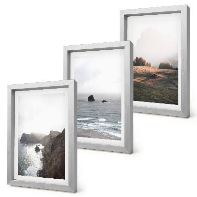 Posterpaket Berg- och havslandskap med moln och skogar