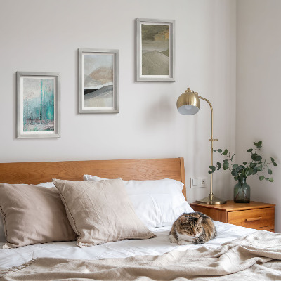 Posterpaket Målade abstrakta minimalistiska dekorationer