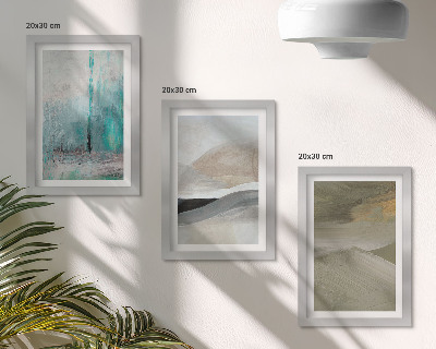 Posterpaket Målade abstrakta minimalistiska dekorationer