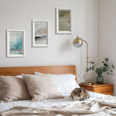 Posterpaket Målade abstrakta minimalistiska dekorationer