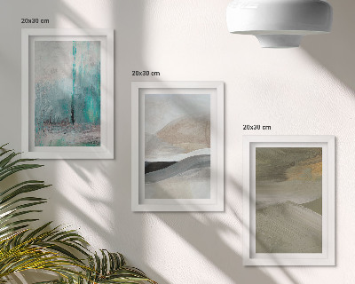 Posterpaket Målade abstrakta minimalistiska dekorationer