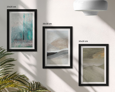 Posterpaket Målade abstrakta minimalistiska dekorationer