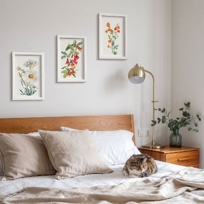 Posterpaket Blommiga kompositioner retro vintagemålning