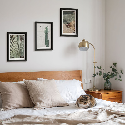 Posterpaket Tropiska växter och accessoarer för semestern vid vattnet