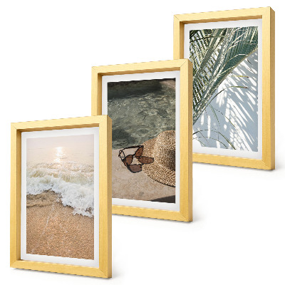 Posterpaket Vattenstrandhatt och solglasögonblad