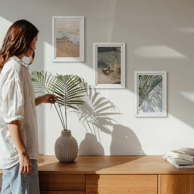 Posterpaket Vattenstrandhatt och solglasögonblad