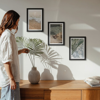 Posterpaket Vattenstrandhatt och solglasögonblad