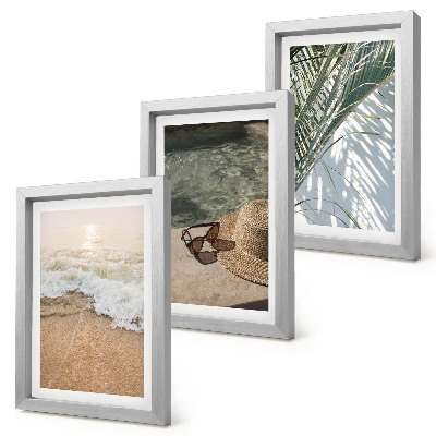 Posterpaket Vattenstrandhatt och solglasögonblad