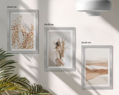 Posterpaket Växtmotiv abstrakt rustik boho stil