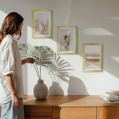 Posterpaket Växtmotiv abstrakt rustik boho stil
