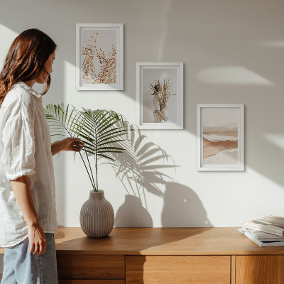 Posterpaket Växtmotiv abstrakt rustik boho stil