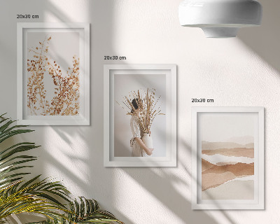 Posterpaket Växtmotiv abstrakt rustik boho stil