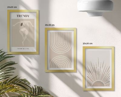 Posterpaket Pastellfärgade posters, moderiktiga boho-abstraktioner
