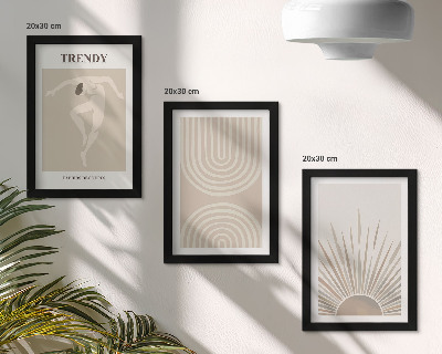 Posterpaket Pastellfärgade posters, moderiktiga boho-abstraktioner