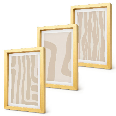 Posterpaket Abstrakta mönster, minimalistiska former, boho-stil