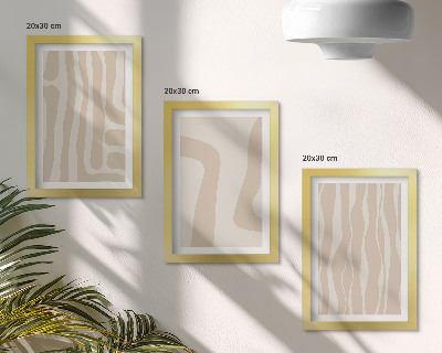 Posterpaket Abstrakta mönster, minimalistiska former, boho-stil
