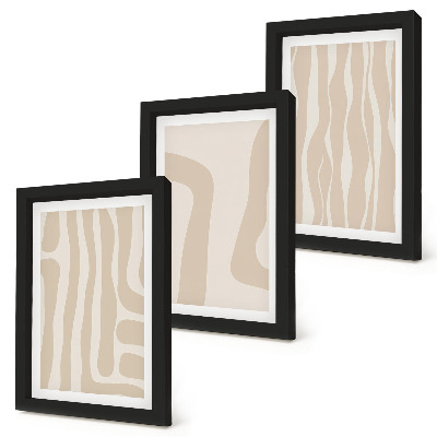 Posterpaket Abstrakta mönster, minimalistiska former, boho-stil