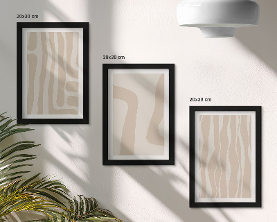Posterpaket Abstrakta mönster, minimalistiska former, boho-stil