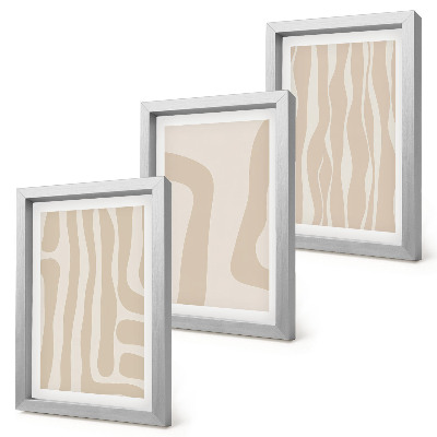 Posterpaket Abstrakta mönster, minimalistiska former, boho-stil