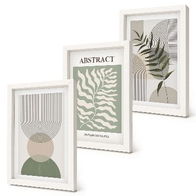 Posterpaket Botaniska abstrakta element i rustik boho-stil