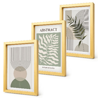 Posterpaket Botaniska abstrakta element i rustik boho-stil