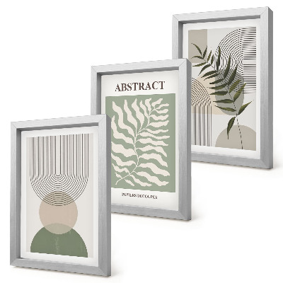 Posterpaket Botaniska abstrakta element i rustik boho-stil
