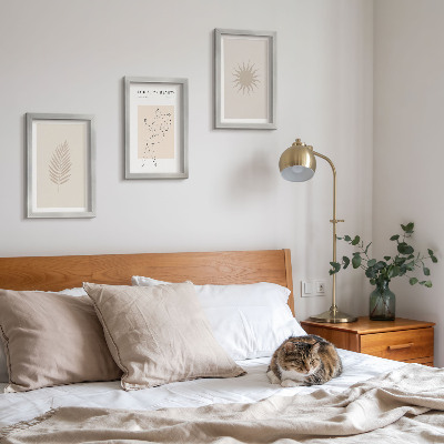 Posterpaket En samling minimalistiska former och naturliga former
