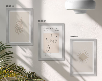 Posterpaket En samling minimalistiska former och naturliga former