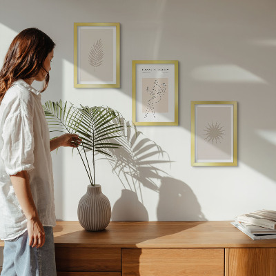 Posterpaket En samling minimalistiska former och naturliga former
