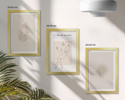 Posterpaket En samling minimalistiska former och naturliga former